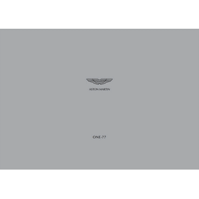 Brochure Aston Martin One-77 2009 PDF
